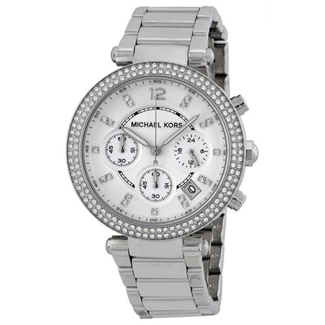 michael kors stainless steel chronograph ladies watch mk5353|Michael Kors parker mk5353.